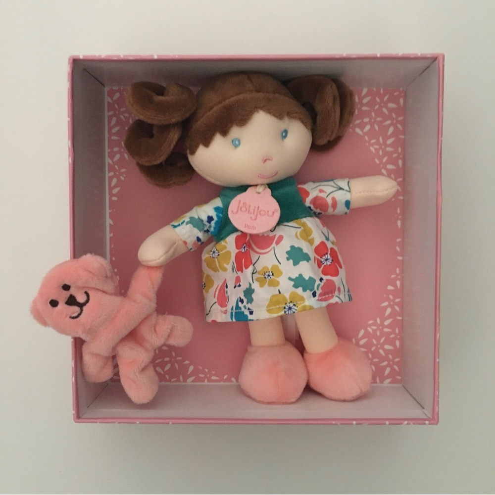 NEW Baby Doll & Small Pink Lovey Bear | Jolijou